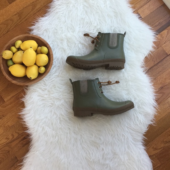 Sperry Shoes - Sperry chukka ankle garden rain boots sz 11 green